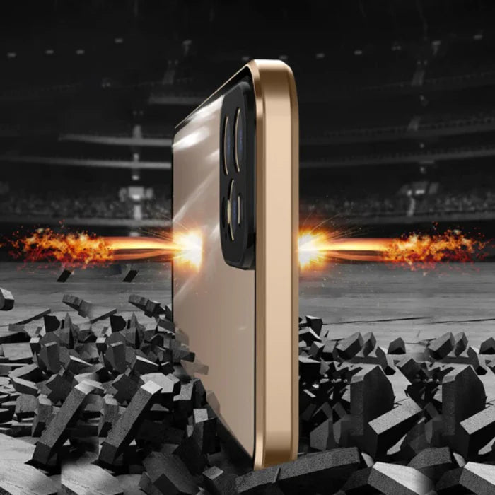 Case Magnética Blindada iPhone - Proteção na Camera, Trava de Segurança e Tela de Privacidade