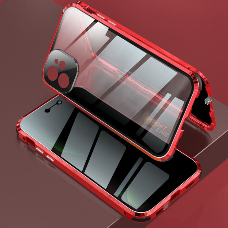 Case Magnética Blindada iPhone - Proteção na Camera, Trava de Segurança e Tela de Privacidade