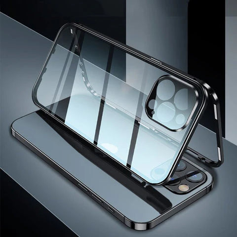 Case Magnética Blindada iPhone - Proteção na Camera, Trava de Segurança e Tela de Privacidade